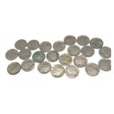 Lot of no date Buffalo nickels, 23 pcs.