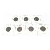 Lot of mixed date nickels, 7 pcs.