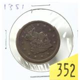 1851 U.S. large cent