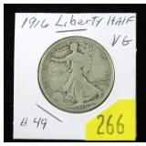 1916 Walking Liberty half dollar