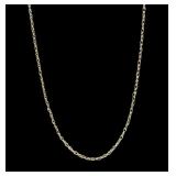 10K Yellow gold 18" fine rope chain, 0.3 grams