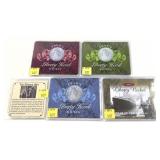 Lot of type coins, 5 pcs.