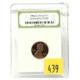 1986-S Lincoln Proof cent