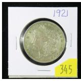 1921 Morgan dollar