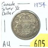 1954 Canadian half dollar