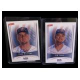 Lot, 2 signed baseball cards: Todd Williams &