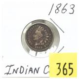 1863 Indian Head cent