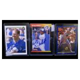 Lot, 3 Ernie Whitt signed baseball cards- see