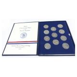 America First pewter medal set