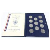 1973 Franklin Mint pewter medal set