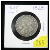 1828  Bust half dollar