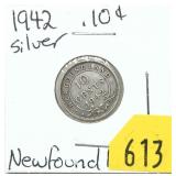 1942 Newfoundland 10 cents