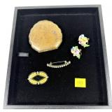 Lot, Catherine Popesco French brooch, English