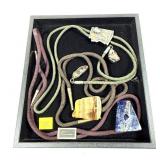 Lot, bolo ties with turquoise and semi-precious