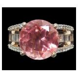 Sterling silver gold wash two-tiered ring with