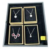 Lot, fashion necklaces, new in boxes