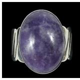 Desert Rose Trading sterling bezel set purple