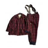 Lot: Woolrich Size 44 red plain wool jacket and