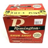 Vintage box of 16 Ga. 2.75" No. 6 Remington