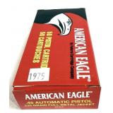 Box of .45 Auto 230-grain FMJ American Eagle