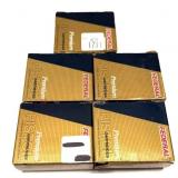 x5- Boxes of .380 Auto 90-grain jacketed hollow
