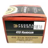 Box of .410 Ga. 2.5" 000 Buckshot Federal