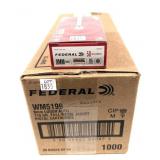 1,000 Rds. of 9mm 115-grain FMJ RN Federal brass
