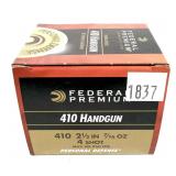 Box of .410 Ga. 2.5" No. 4 Federal handgun
