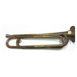 Vintage Brass Bugle, marked Rexcraft Regulation,