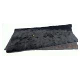 Vintage Black Fur lap blanket