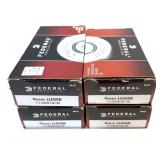 x4- Boxes of 9mm Luger 115-grain FMJ RN Federal