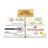 Lot: 100 Rounds of 5,56mm Cartridges, Mostly