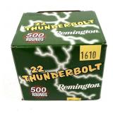 Box of Remington 22 Thunderbolt .22 LR round