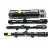 Lot: 2 Tasco scopes and 1 Glenfield Scope