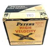 Box of 16 Ga. 2.75" Peters High Velocity shotgun
