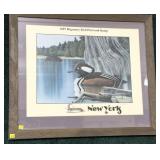 1997 Migratory Bird Print and Stamp- New York