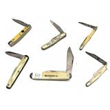 Lot: 6 assorted vintage folding knives/