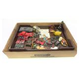 Lot, assorted vintage toys includes lead