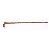 Vintage Wooden carved walking stick with