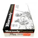 Box of .220 Swift 60-grain HP Hornady