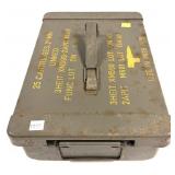 Metal 20mm linked ammunition can