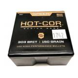Box of .303 Brit. 150-grain Hot-Cor Speer bullets,