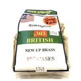 Bag of .303 British unprimed Remington brass,