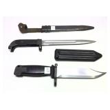 Lot: 2 bayonets with sheaths