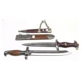 Lot: 2 Reproduction WWII German Knives
