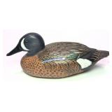 Howard Hall wooden carved duck decoy, Ovid, NY,