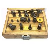 15-piece all purpose router bit set in wooden box
