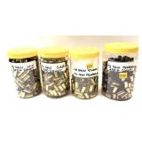 Lot, 4 jars assorted .40 S & W once fired brass,