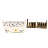 Box of 7.7 Jap 180 gr. Cartridges- 20 rounds