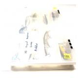 Lot: 10 Signed Signature Heddon Lures, in